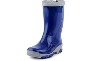 Ladeheid Gummistiefel Kinder bequeme und wasserdichte Regenschuhe für Jungen und Mädchen LARB015