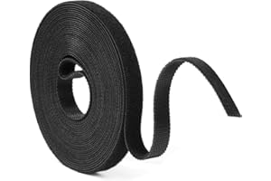 URAQT Opaski kablowe, taśma do wielokrotnego użytku, opaski kablowe do organizera kabli, opaski kablowe do domu i biura, opaska do roślin (1cm * 5m)