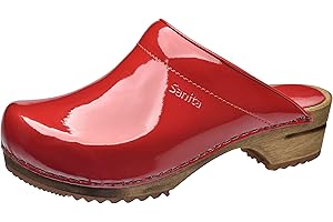 Sanita Drewniane klasyczne chodaki damskie