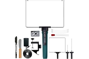 WINONS Fil Chaud Découpe Polystyrène, WFC0010 Mousse à Découper avec 450°C Max Temp et Zone de Coupe Plus Large, Outil de Coupe à Couteau Chaud aux Normes Allemandes (Kit de 15)