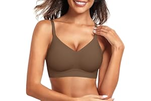 Xnova Damskie bezprzewodowe biustonosze push-up damskie bez fiszbin pełne wsparcie miękka wyściełana bezszwowa koszulka braletka komfortowy sen biustonosze na co dzień z ramiączkami spaghetti