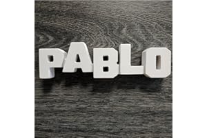 Framan MDF personalizzato con nomi, lettere in legno decorative con nomi di ragazzo o ragazza (Pablo)