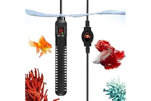AOFESEL Aquarium Heater, 500W Submersible Fish Tank Heater with External Temperature Controller, LED Digital Display, Over-Temperature Protection, for 250L-500L Tank, Saltwater Freshwater Tropical Fish Turtle