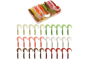 Funzhan Fishing Soft Lures for Bass Artificial Plastic Baits Paddle Tail Swimbaits Creature Shad Proven Colors Natural Oils Portable Box for Crappie Saltwater Freshwater