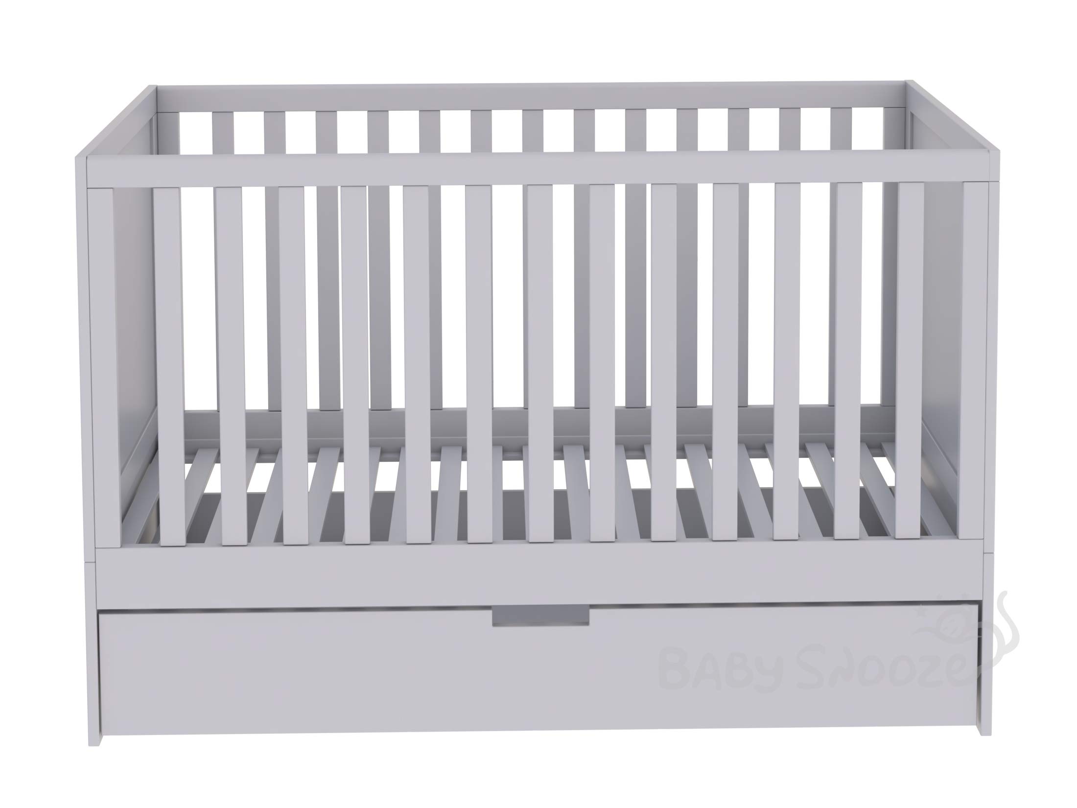 Baby Snooze Jo Modern Design Full Cot Bed With Drawer