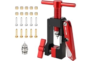 Supaway Outil d'insertion de Tuyau hydraulique, Pince hydraulique pour câbles de Frein - Outil d'insertion d'aiguille et Coupe-Tube 2-en-1 pour vélos de Route, VTT