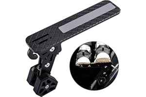 CHANGE MOORE CHANGEMOORE Foldable Aluminum Alloy Car Door Step, Universal Fit 6 Gear Adjustable Door Step for Car Roof, Both Feet Stand Pedal Ladder Easy Access, Car Door Latch Step for Most Car SUV Truck Black