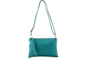 modamoda de - T186 - ital. Clutch Umhängetasche Leder Medium