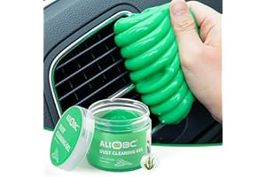 ALIOBC 160g Gel Detergente per Auto, Kit di Pulizia Auto Gel, per Presa D'aria Automatica, Detergente per Tastiere e Fotocamere (Verde)