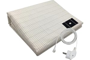 KAMANAN Mata uziemiająca, 99 x 203 cm, folia uziemiająca z kablem UE, mata do ziemi dla lepszego snu