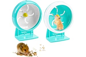 Nizirioo Rueda para Hámster de 18 cm con Soporte Ajustable, Silenciosa y Antideslizante para Totoro Mouse, Ardilla, Chinchillas, Animales