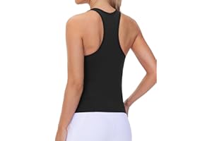 THE GYM PEOPLE Damen Sport Tank Tops Schmale Passform Ärmellos Basic Racerback Fitness Oberteile Sommer Laufen Yoga Shirts