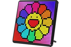 Divoom Panel Retro RGB con Pantalla LED, Luz de Pared para Barra de Luz, Arte Pixel DIY, Control por App, Accesorio Multifuncional para Decoración de Juegos, PC y Configuración de Pared