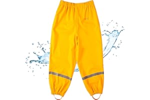 BMS® Regenhose für Kinder ohne Latz, ideale Matschhose und Buddelhose, 100% wasserdicht, besonders hautfreundlich und weich Softskin, Oeko-Tex, strapazierfähig, langlebig für Mädchen, Jungen