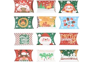 Dosolsollasol 48pcs Scatole di Natale Scatole Regalo per Caramelle Natale per Coriandoli di Cioccolato e Caramelle