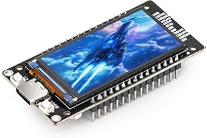 diymore Carte de développement pour ESP32 avec écran LCD 1.96inch 2.4 GHz WLAN WiFi Bluetooth BLE MCU CH340 Chip pour ESP32 32 Nodemcu USB C
