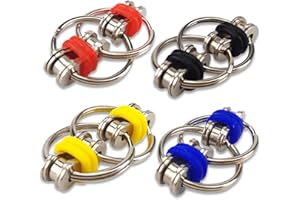 ARTOMNIVERA Bike Chain Fidget Toys – Flippy Chain Stress Relief Gadgets for Adults & Teens, Finger Toys Stress Reducer Hand Spinners, for ADHD, ADD (Durable, Pocket-Sized)