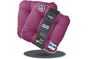 ‎LILENO HOME LILENO HOME 2er Set Stuhlkissen Beere (38x38x8 cm) - Sitzkissen für Gartenstuhl, Küche oder Esszimmerstuhl - Bequeme UV-beständige Indoor u. Outdoor Stuhlauflage als Stuhl Kissen