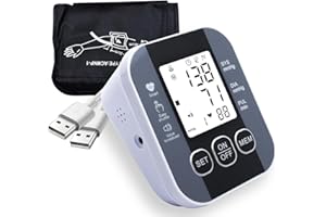 CUNSIEUN Blood Pressure Monitors, 2x99 Records Upper Arm Blood Pressure Machine With Battery Large Display Voice Broadcast for Home Use Accurate BP Cuff LED Backlight Display Heart Rate Detection, Cuff 22-48cm