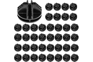 GOIEHIR Drahtgitter-Würfel, 40 Stück Drahtwürfel Kunststoffverbinder, DrahtgitterWürfel-Kunststoffverbinder, Kunststoff Steckregal Verbinder für Regalsystem Modulare Organizer Schrank, Schwarz