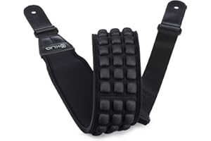 'KLIQ Music Gear AirCell Guitar Strap for Bass & Electric Guitar with 3'' Wide Neoprene Pad and Adjustable Length'