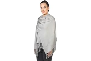 World of Shawls Pashmina Style All Seasons Handcrafted Wrap Shawl Stole Scarf