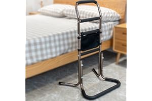 kyaoayo Supporto per alzarsi e sedersi, corrimano di sicurezza regolabile in altezza, supporto con 3 maniglie, supporto sicuro, aiuto per la mobilità e la vita quotidiana per anziani, donne incinte e