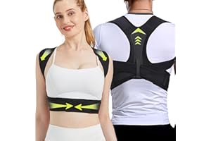 ZSZBACE Haltungskorrektur Rücken für Damen und Herren, Neuer verbesserter Schultertrainer Rücken Geradehalter obere Rückenstützgürtel für Bucklige, lindert Schmerzen im Schulter, Nacken und Rücken L/XL