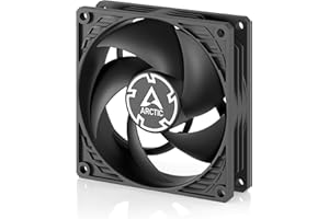 ARCTIC P9 PWM PST CO - PC fan, 92 mm PWM case fan with cable splitter for continuous operation, optimized for static pressure, 200-3000 rpm, quiet and efficient motor, 0dB mode - Black