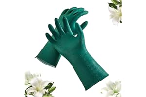 VGO... VGO 1Par Guantes limpieza doble capa y TPE grado alimentario.Resistentes al calor 100°C y frío -10°C,antialérgicos,sin olor,antiadherentes.Para limpieza doméstica e industrial (TP1117,Verde Oscuro,XL)