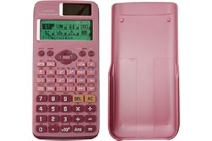 PEIXIONG FX991-EX - Calcolatrice scientifica a batteria e ad energia solare, FX-991EX Advanced Engineering/Scientific Calcolatrice 552 funzione per scuola, ufficio (rosa)