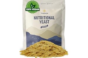 Twinbergs Nutritional Yeast Flakes with B12 800g - Vegan Umami Tasting Cheese Substitute - Nooch Seasoning for Pizza, Hummus, Tofu and Tempeh - Inactive Yeast Rich in Vitamins and Minerals