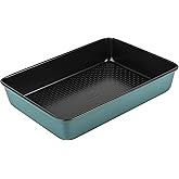 Prestige x Nadiya Roasting Tin Non Stick - Deep Large Baking Tray 33cm x 23cm, Durable Steel, Dishwasher Safe Roasting Tray B