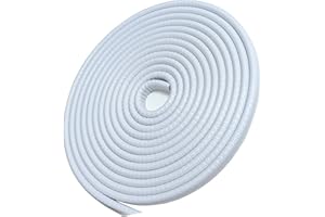 SYOAUTO 4M Blanche Protection Porte De Voiture Protege Portiere Voiture Protecteur de Bord de Porte de Voiture sans Colle en Forme de U en Caoutchouc pour la Plupart des Voitures