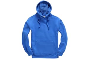 D&H CLOTHING UK Premium Erwachsene Unisex Premium XS-6XL Pullover Heavy Blended Hooded Fleece Pullover Arbeitskleidung Sweatshirt Hoodies Top Einfarbig BNW Unisex