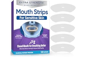 ZKMAGIC Mouth Tape for Sleeping, 120Pcs Sleep Mouth Tape, Comfortable Anti Snoring Mouth Strip for Less Mouth Breath, Promote Better Nighttime Sleeping and Snoring Relief