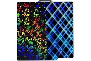 HzdaDeve Plaque de construction double face en acier au printemps - Plateforme flexible - 257,5 x 257,5 mm - Jet lumineux H1H Phantom - Planche chauffante pour laboratoire en Bambu Lab