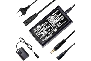 KWTOUL Zasilacz sieciowy AC ACK-E6 kablem DC DR-E6 zestawem zasilania baterii LP-E6/LP-E6N kompatybilny z Canon EOS 5DS, 5DS R, 5D Mark II, 5D Mark III, 5D Mark IV, 60D, 60Da, 6D, 6D Mark II aparatami