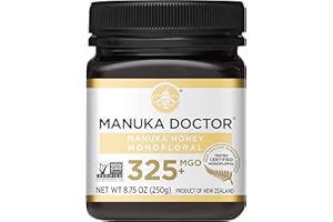 MANUKA DOCTOR - MGO 325+ Manuka Honey Monofloral, 100% Pure New Zealand Honey. Certified. Guaranteed. RAW. Non-GMO (8.75 oz)