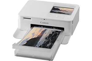 Canon SELPHY CP1500 Imprimante Photo Portable – Impression sans Fil, Impressions Durables, Connectivité USB-C & Carte SD – Imprimante Portable Idéale pour le Scrapbooking et les Albums Photo, Blanc GB