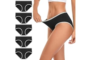 wirarpa Pantys damskie majtki bawełniane, hipsterskie, bielizna damska, niski stan, wielopak