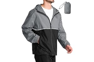 SPEEDRUN Manteaux Imperméables étanche Homme Pliable Vêtements Imperméables Légèr Cycliste égère et Imperméable Veste de Pluie Man Coupe-pluie Randonnée Running Sport Outdoor