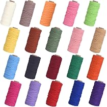 Corda Macramè In Cotone Naturale – 4 Mm X 109 M – 4 Capi Intrecciati – Per Arazzi, Piante E Decorazioni