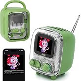 Divoom Tiivoo-2 Retro Bluetooth Hoparl&ouml;r, FM Radyo, Pixel Art Ekran, Taşınabilir Mini Kablosuz Hoparl&ouml;r, Vintage Masa Dekoru,
