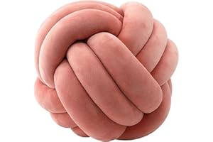 zebroau Bola Nudo, cojín Cintura Suave, Almohada Decorativa Nudo Felpa Corta para decoración habitación niños, Juguetes Peluche