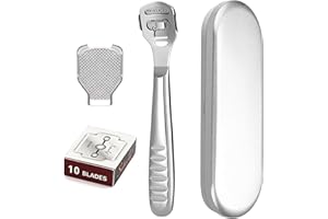 GENERIC Stainless Steel Foot Scraper for Hard Skin, Heel Callus Remover Foot File for Cracked Heels and Dry Feet, Professional Pedicure Tool for Home Use & Salon –Rust-Resistant Foot Blade