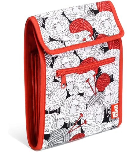 Porta Ferri Da Maglia Circolari Coopay - 11 Tasche Con Cerniera, Design Gatto, Per Ago Lungo O Corto - Foto 7