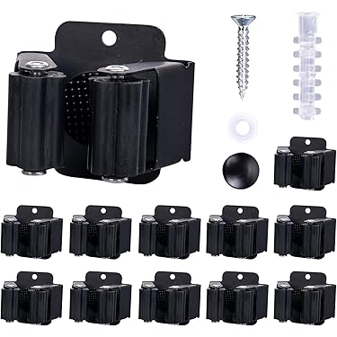 Bezemhouder voor aan de wand - 20 stuks gereedschapshouder - tuingereedschapshouder