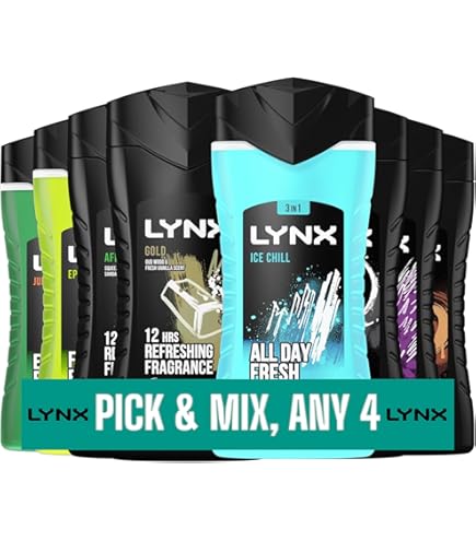 Lynx 12 Hours Refreshing Fragrance Body Wash 500l Bundle, Set Contains