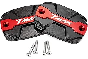ZESIDIMO Bouchon de réservoir d'huile de liquide de frein de moto Accessoires pour Y&amaha Tmax 500 2004-2011 Tmax 530 DX SX 2012-2019 TMAX 560 2022 2023 Tech Max Tmax560 (Rouge)